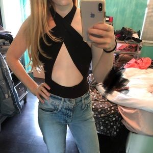 Criss criss bodysuit